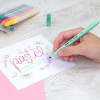Pochette de 5 feutres pointe fine couleurs pastels Milan