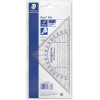 Equerre géométrique 16 cm avec rapporteur plastique Staedtler 568 38 Mars