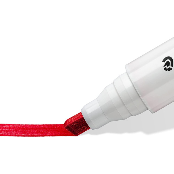 Etui de 6 marqueurs pour tableau blanc effaçable à sec pointe biseautée Staedtler