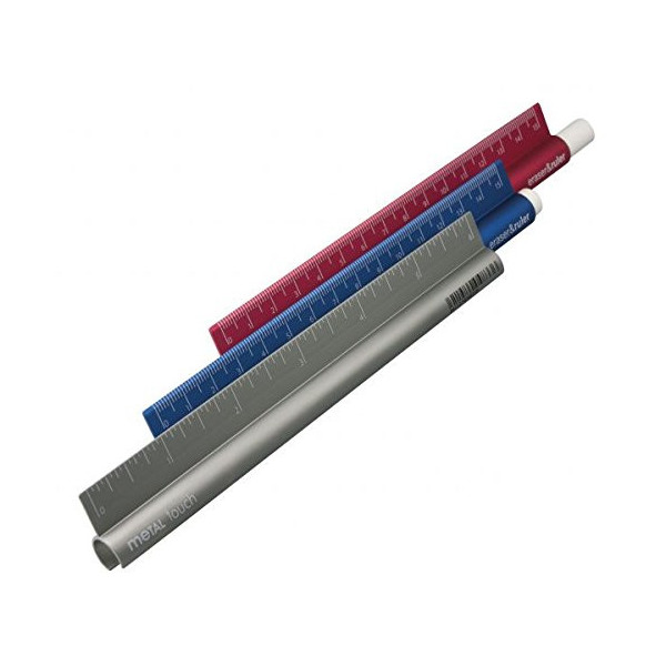 Règle en métal 15 cm avec gomme blanche intégrée Milan