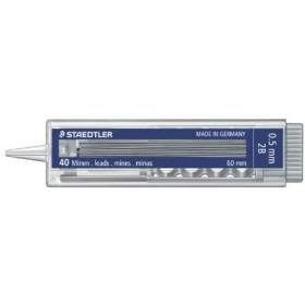 Etui de 40 mines graphite pour porte-mines 0.5mm 2B Staedtler