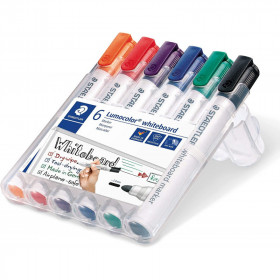 6 marqueurs - Effaçable - Ardoise - Tableau blanc - Pointe ogive - Staedtler