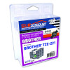 Lot de 3 rubans compatibles pour titreuse Brother TZE-221 9mm/8m plastique noir sur blanc