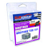 Lot de 3 rubans compatibles pour titreuse Brother TZE-121 9mm/8m plastique noir sur transparent