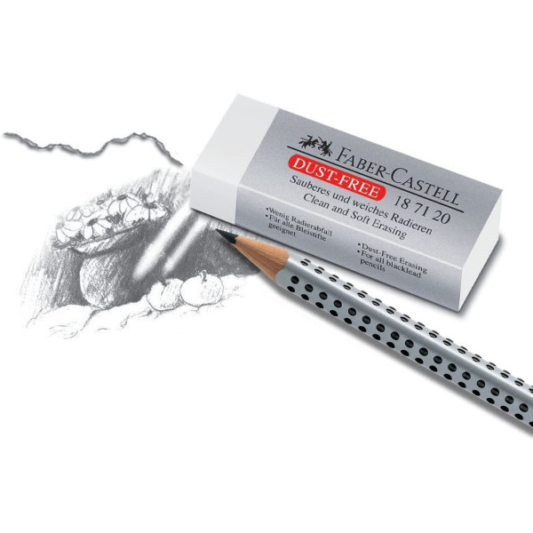 Gomme blanche douce sans résidus Faber-Castell