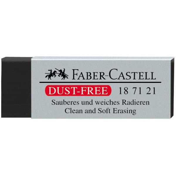 Gomme noire douce sans résidus Faber-Castell