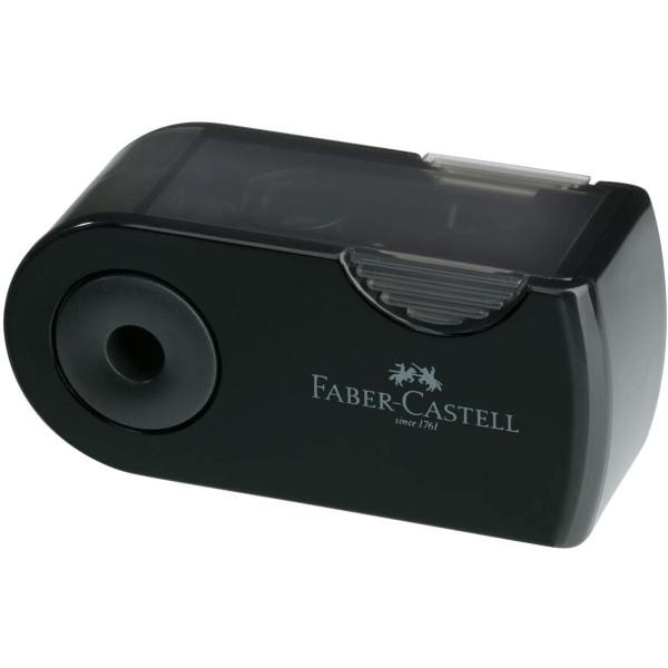 Taille-crayon 1 trou Sleeve Mini Noir Faber-Castell