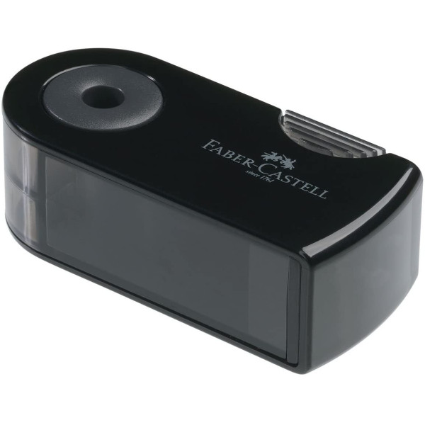 Taille-crayon 1 trou Sleeve Mini Noir Faber-Castell