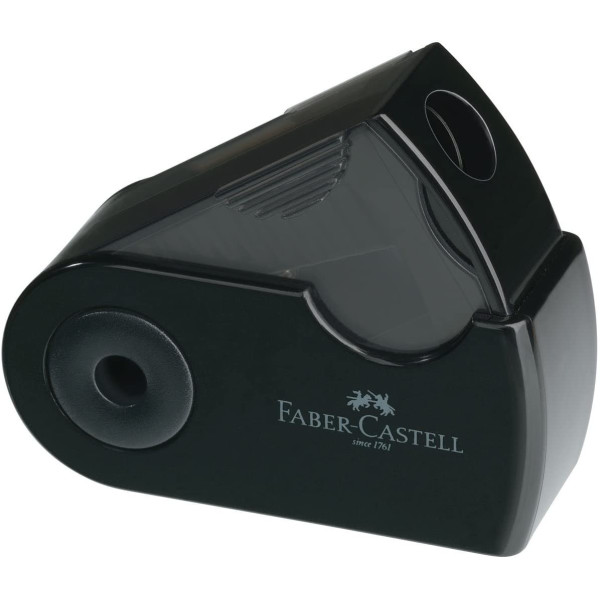 Taille-crayon 1 trou Sleeve Mini Noir Faber-Castell