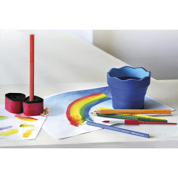 Boîte métal de 12 crayons de couleur Colour Grip Faber-Castell
