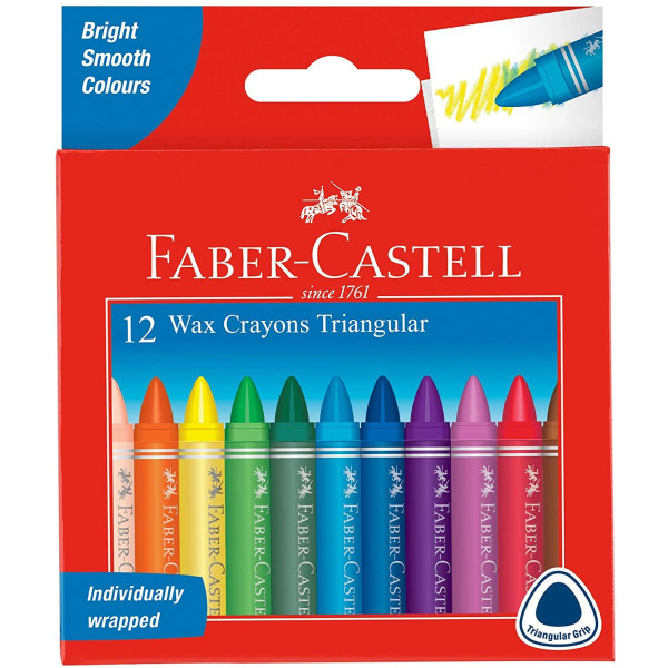 Pochette de 12 craies à la cire Faber-Castell