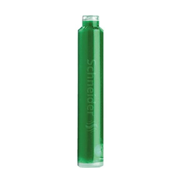 Boîte de 6 cartouches d'encre Schneider vert pour stylo plume roller