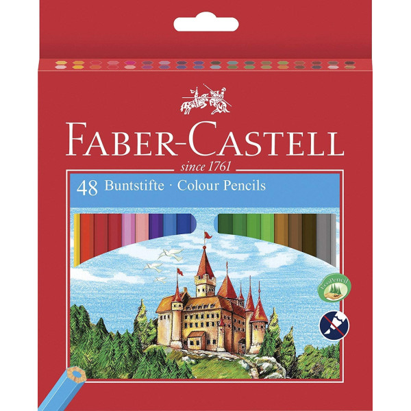Pochette de 48 crayons de couleur Castel Faber-Castell