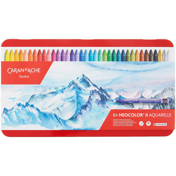 Boîte de 84 pastels Neocolor II Caran d'Ache