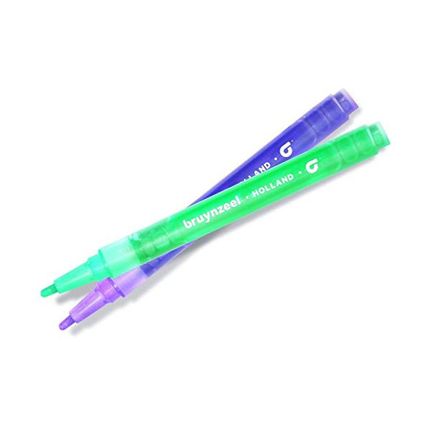 Lot de 6 feutres à paillettes Bruynzeel assortiment couleur