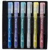 Lot de 6 feutres à paillettes Bruynzeel assortiment couleur