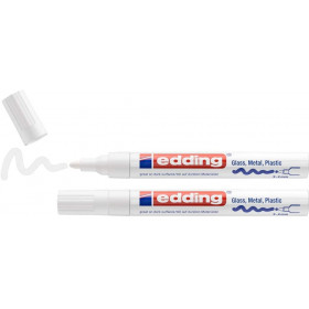 Lot de 2 marqueurs peinture brillante Edding 750 blanc