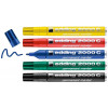 Lot de 5 marqueurs permanent multi-supports Edding 2000C assortiment couleurs