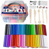 Coffret pâte polymère Qbix 36 barrettes + outils de sculpture + boîte de rangement
