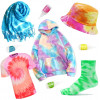 Kit Tie Dye de teinture textile et vêtement Qbix