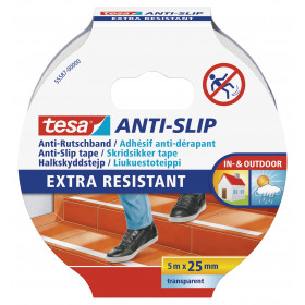 Adhésif de sol antidérapant Tesa escaliers et marches transparent 5m x 25mm