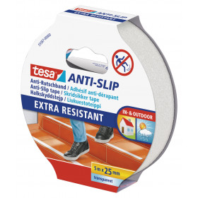 Adhésif de sol antidérapant Tesa escaliers et marches transparent 5m x 25mm