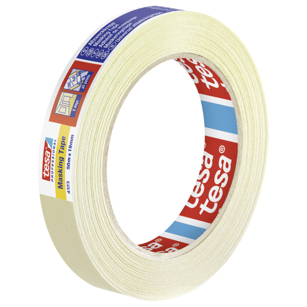 Ruban de masquage de précision professionnel Tesa 4323 50m x 19mm