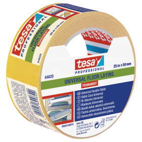 Adhésif double face permanent usage professionnel Tesa 64620 25m x 50mm