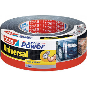 Ruban adhésif toilé ultra résistant Tesa 50m x 50mm gris