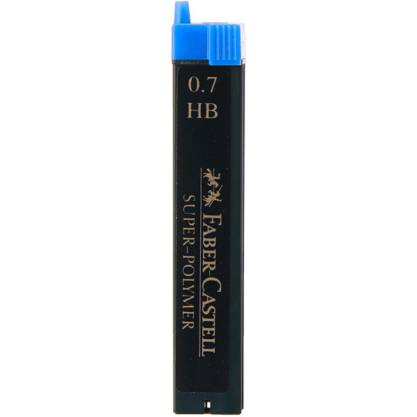 Etui de 12 mines pour porte-mines 0,7mm HB Faber-Castell