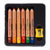 Etui de 6 crayons de couleur tendres Bruynzeel pour enfants dès 3 ans