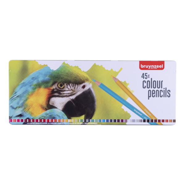 Boîte de 45 crayons de couleur Bruynzeel Perroquet