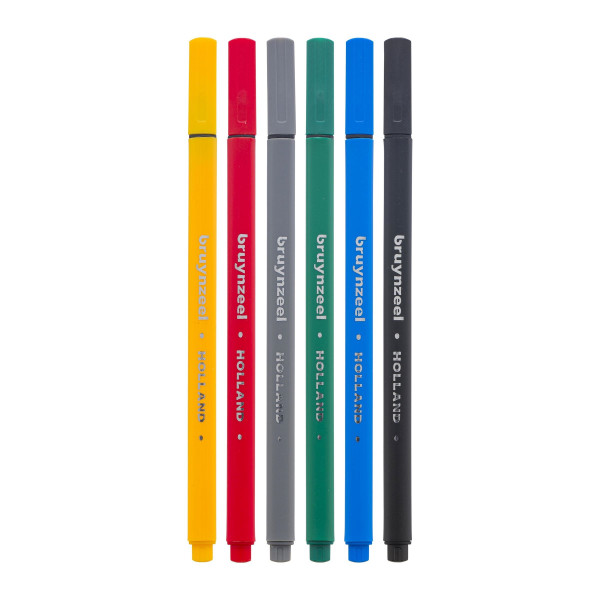 Etui de 6 feutres de couleur Bruynzeel assortiment