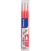 Lot de 3 recharges FriXion pointe moyenne 0,7mm corail Pilot