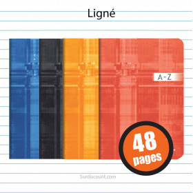 Carnet Répertoire Piqué 14,8 x 21 cm 48 pages ligné Clairefontaine