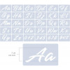 Set de pochoirs 7 cm - Lettres décoratives 64 caractères - Qbix