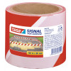 Rouleau rubalise marquage de zones Tesa rayures rouge blanc