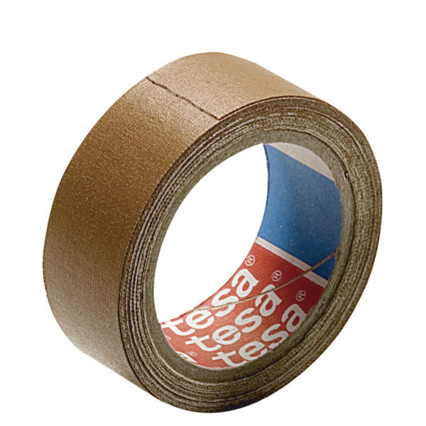 Ruban adhésif toilé réparation fixation Tesa Power Effect 2,75m x 19mm marron