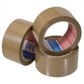 Lot de 3 rubans adhésif emballage Tesa extra fort 66m x 50mm marron