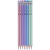 Lot de 8 crayons graphite HB Apli couleurs pastel