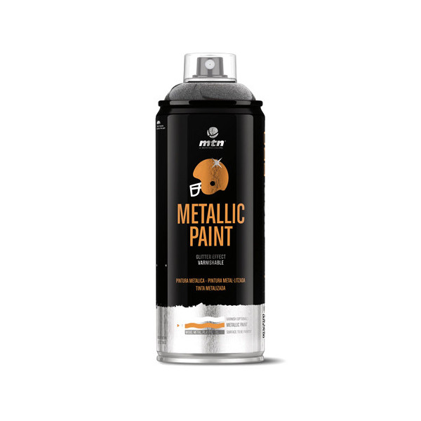 Bombe de peinture MTN Pro Metallic Paint Noir