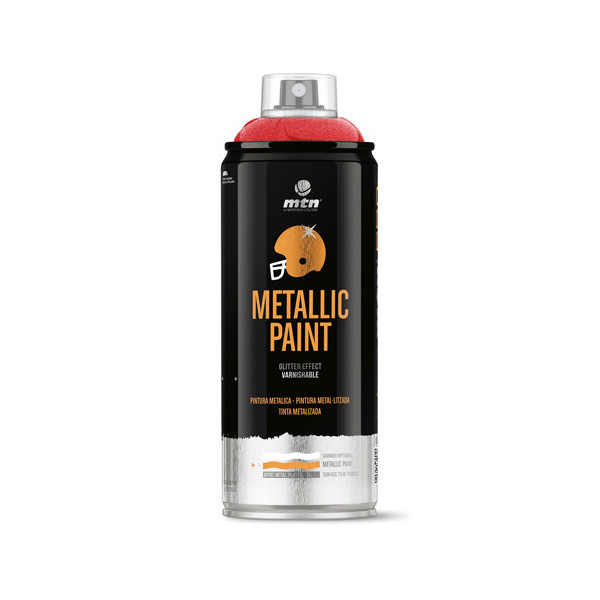 Bombe de peinture MTN Pro Metallic Paint Rouge