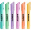 Pochette de 6 surligneurs pointe biseautée couleurs pastels Kores HighLiner