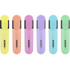 Pochette de 6 surligneurs pointe biseautée couleurs pastels Kores Bright Liner