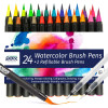 Set de peinture aquarelle 24 pinceaux brush Qbix