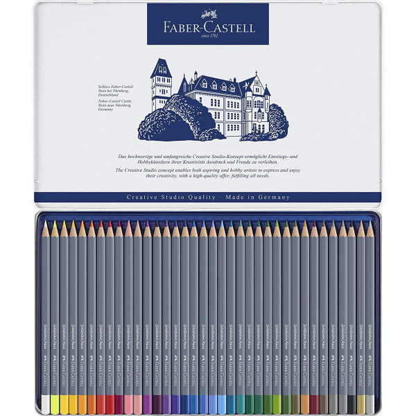 Boîte de 36 crayons de couleur aquarellable Goldfaber Faber Castell