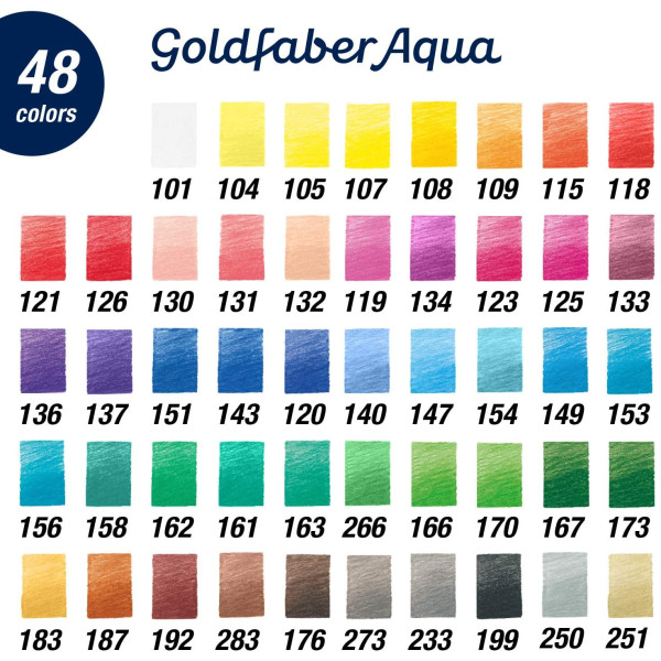 Boîte de 48 crayons de couleur aquarellable Goldfaber Faber Castell