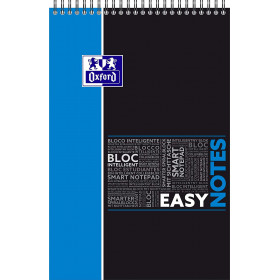 Bloc notes à spirales Oxford EasyNotes A4+ 160 pages grands carreaux