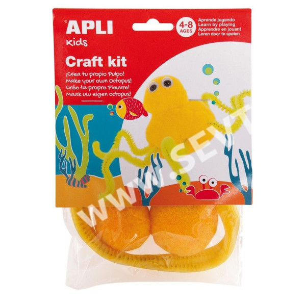 photo-Kit créatif - Créé ton poulpe - Enfant - Apli Kids