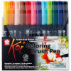 photo-Feutres - Pointe pinceau - Pochette 12 couleurs - Koi Sakura - Dessin